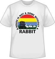 A house is not a home without a Rabbit vector