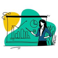 Revolutionize your Employee Assistance communications with our innovative flat illustrations that are sure to make an impact. vector