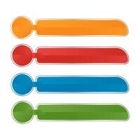 Infographic ribbon template For Workflow Layout, Diagram, Chart, Graph, Report. ribbon set blank text box. modern lower third vector