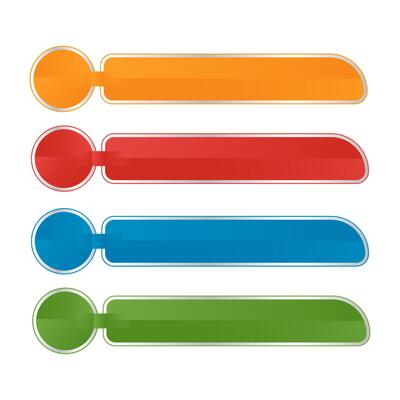 Infographic ribbon template For Workflow Layout, Diagram, Chart, Graph, Report. ribbon set blank text box. modern lower third