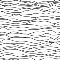 Abstract ink wavy lines seamless pattern. Stripe texture with textured irregular lines. Great for textile, fabric, wallpaper, wrapping, scrapbook and packaging vector