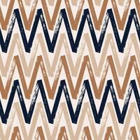 Brush strokes seamless pattern. Freehand horizontal zigzag stripes print. Simple geometric background. Great for textile, fabric, wallpaper, wrapping, scrapbook and packaging vector