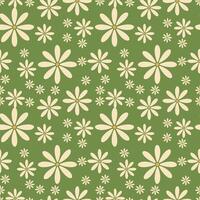 Floral seamless pattern in retro style vector