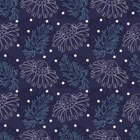 Seamless pattern of camomiles vector