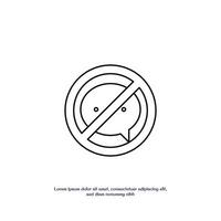 lie thin outline icon design good for web or mobile app vector