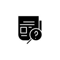 news solid icon design good for web or mobile app vector