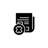 bad news solid icon design good for web or mobile app vector