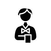 bartender solid icon design good for web or mobile app vector