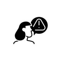 gossip solid icon design good for web or mobile app vector