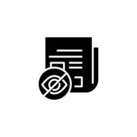 censored news solid icon design good for web or mobile app vector