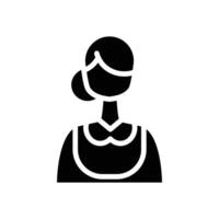 maid solid icon design good for web or mobile app vector