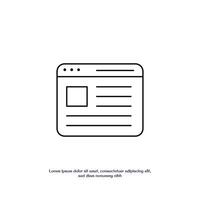 landing page thin outline icon design good for web or mobile app vector