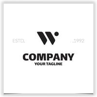 Letter w logo design design template vector