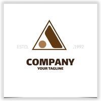 Letter a triangle logo design design template vector