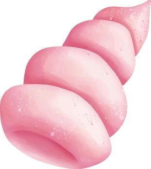 pink shell elements vector