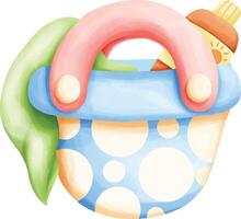 the beach gnome element vector