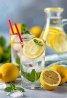 Lemonade With Mint and Ice photo