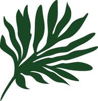 Exquisite design featuring tropical bohemian leaves with vibrant hues and intricate patterns, adding a touch of exotic elegance and artistic flair to any project or design. vector