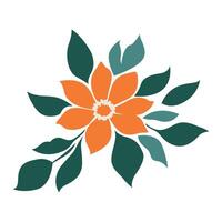 An elegant flower design featuring intricate details and vibrant colors, perfect for adding a touch of natural beauty and artistic flair to any project or design. vector