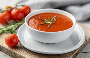 Tomato Soup With Fresh Tomatoes photo