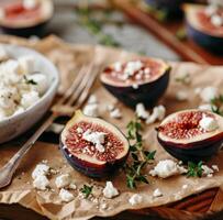 Roasted Figs With Feta and Thyme photo