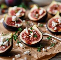 Roasted Figs With Feta and Thyme photo