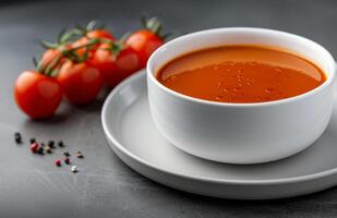 Tomato Soup With Fresh Tomatoes photo