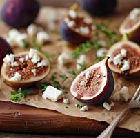 Roasted Figs With Feta and Thyme photo