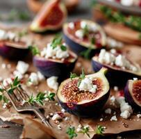 Roasted Figs With Feta and Thyme photo