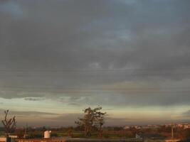 Dark Clouds in sky - Nature Stock Image photo