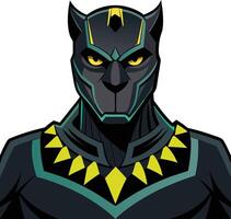Back Panther Design vector