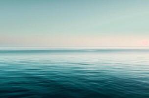 Calm Ocean at Sunrise photo