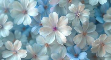 Light Blue Flowers Close Up photo