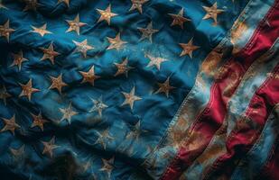 American Flag Close-Up photo