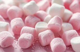 Pink and White Marshmallows photo