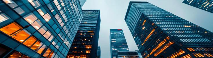 Cityscape View of Skyscrapers photo