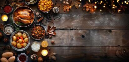 Thanksgiving Dinner Table photo