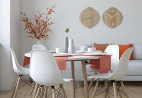 Dining Room With Modern Chairs photo