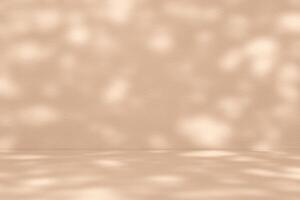 Light Beam and Shadow in the Light Shade of Cyan Room Background in peach fuzz tone photo