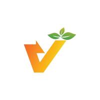 letter v design with creative unique element idea concept and icon vector