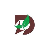 letter d design with creative unique element idea concept and icon vector