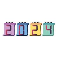 2024 logo design icon with creative concept vector