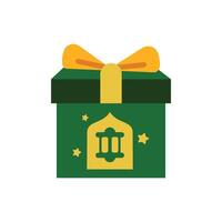 Gift box flat icon on white background for web and mobile design. Gift box icon isolated on white background for your web and mobile app design, Gift box logo concept. vector