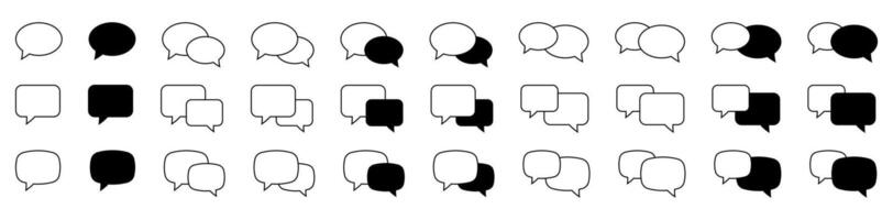 Chat icon. Talk bubble speech icon. Dialogue balloon icon. vector