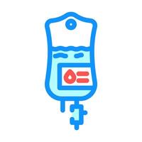 intravenous iv drip color icon illustration vector