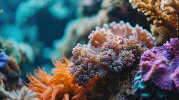 sea and ocean corals photo