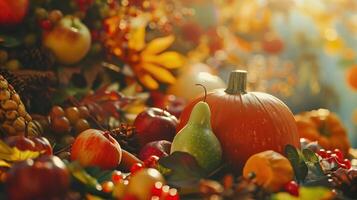 Close-up view of beautiful thanksgiving concept photo