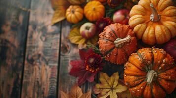 Close-up view of beautiful thanksgiving concept photo