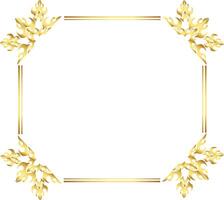 set Gold frames rectangle vector
