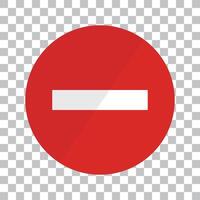 Red stop-mark icon vector